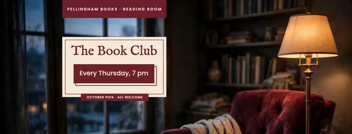 Burgundy book club cover template