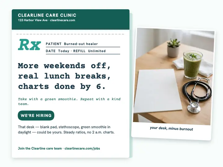 Burnout prescription hiring slide template