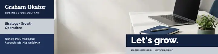 Let's grow consultant banner template