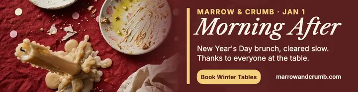 Marrow and Crumb morning after brunch billboard template