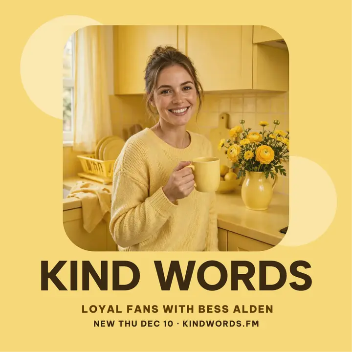 Kind Words butter review podcast cover template