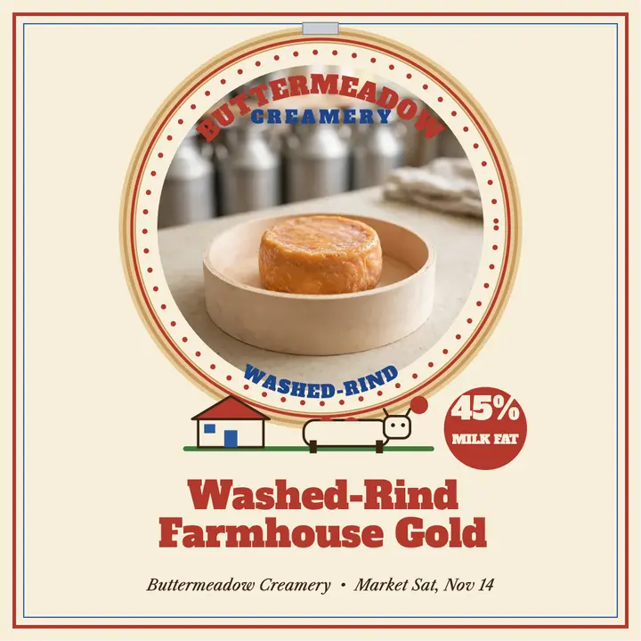 Buttermeadow washed-rind round post template