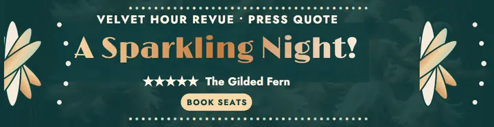 Velvet Hour Revue sparkling night billboard template
