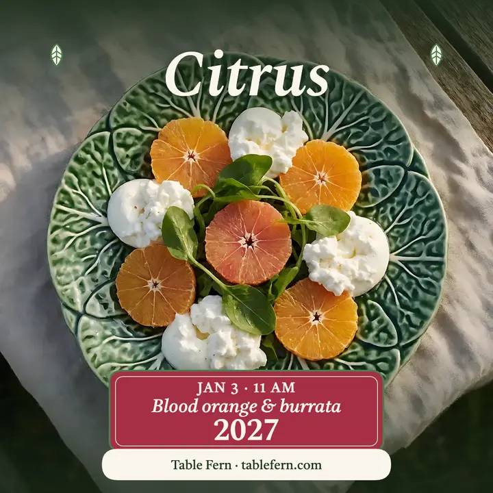 Table Fern New Year brunch citrus post: new year brunch post template