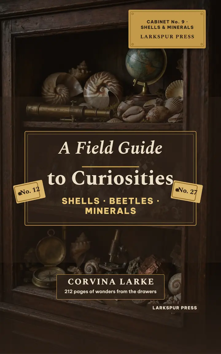Field guide to curiosities cabinet cover template