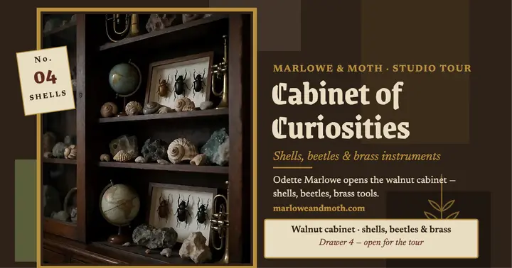 Marlowe and Moth cabinet studio tour template
