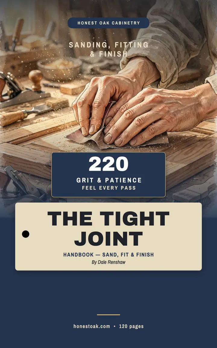 Honest Oak sanding handbook ebook cover template