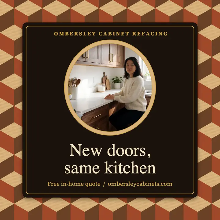 Ombersley cabinet refacing marquetry inlay post template