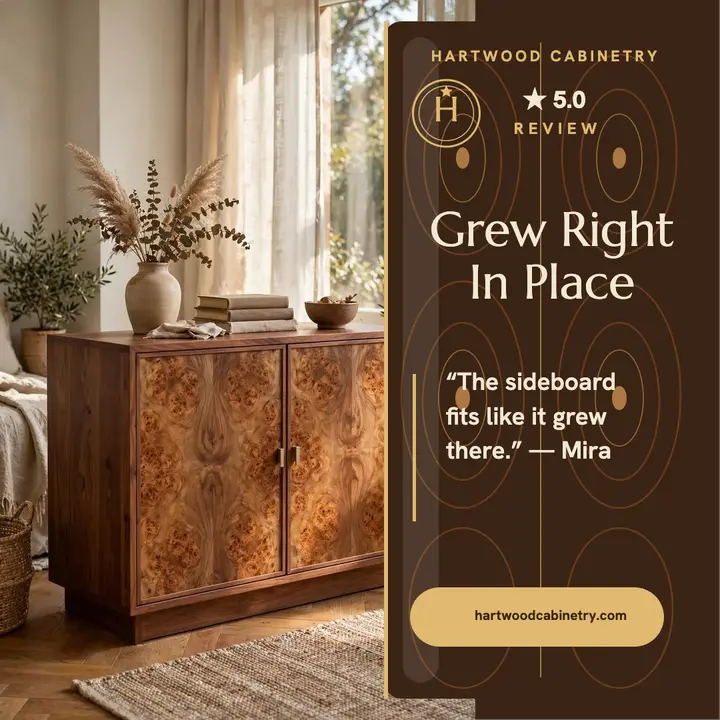 Hartwood Cabinetry client review post template