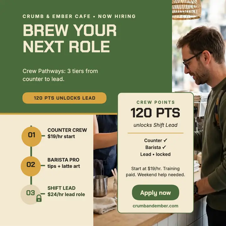 Crumb and Ember crew pathways post template