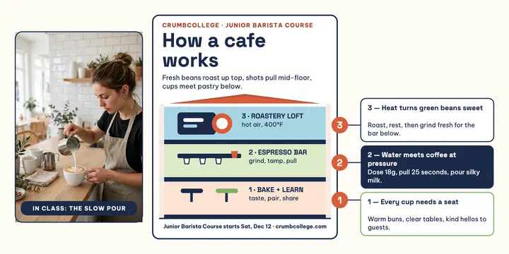 How a Cafe Works cross-section template