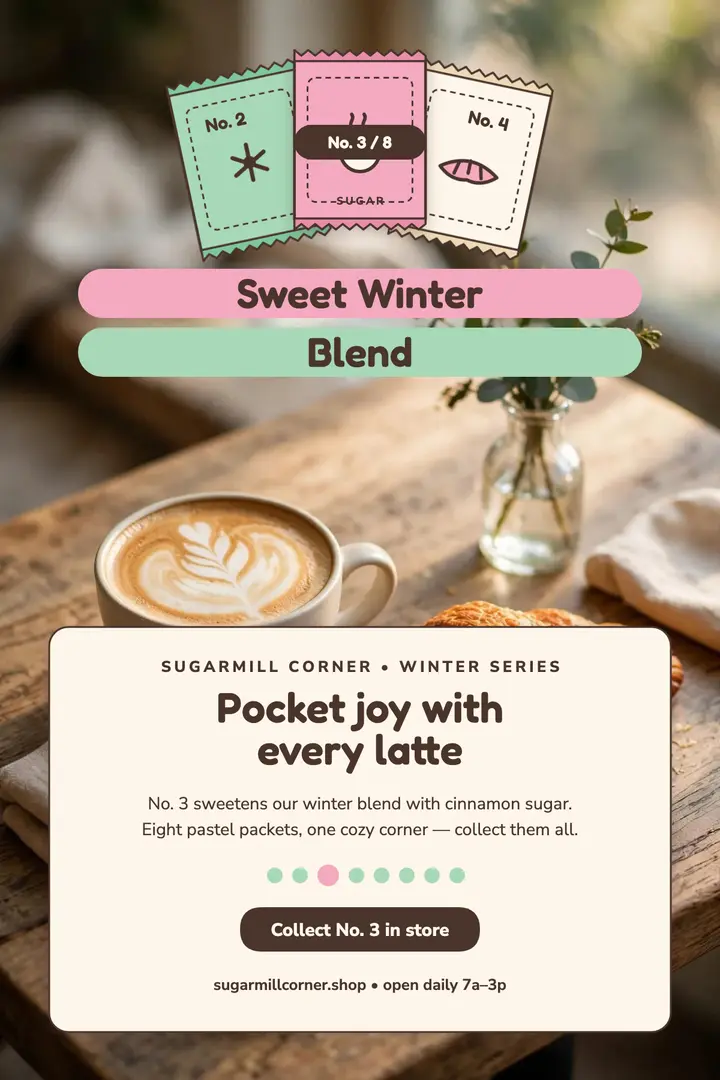 Sugarmill Corner sugar series poster template