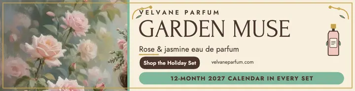 Velvane garden perfume billboard ad template