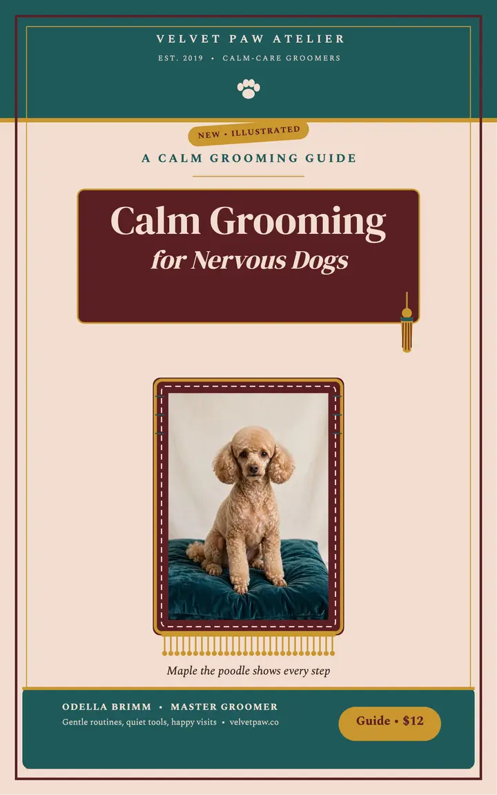 Calm grooming guide ebook, poodle template
