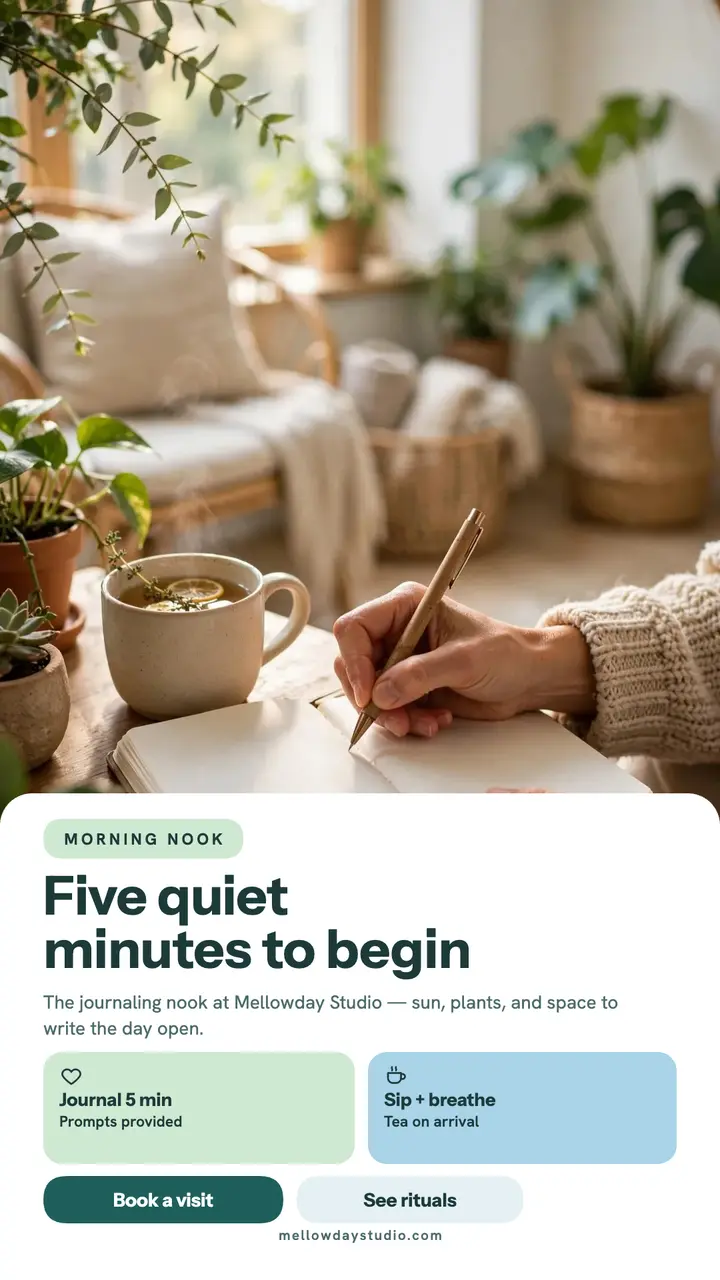 Mellowday calm journaling story template