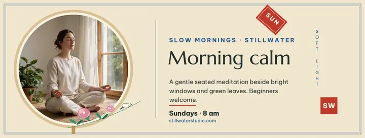 Stillwater Studio Slow Mornings gongbi cover template