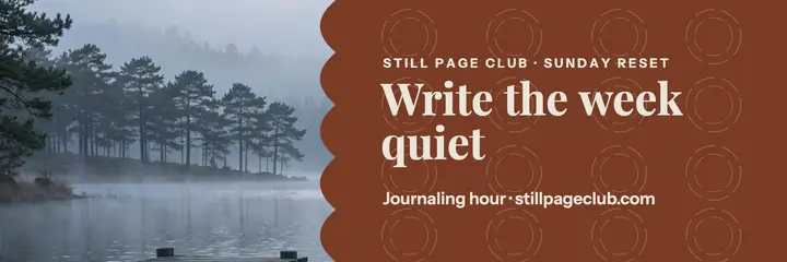 Still Page Club calm reset header template