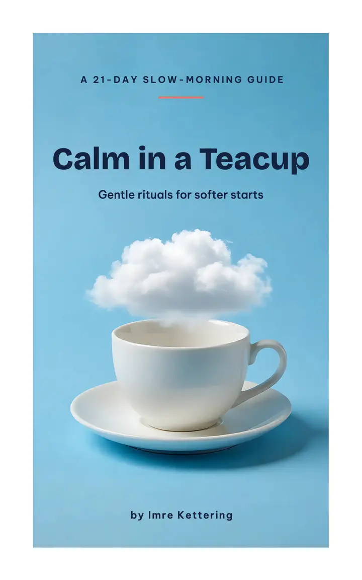 Calm in a Teacup wellness ebook cover: wellness ebook cover template