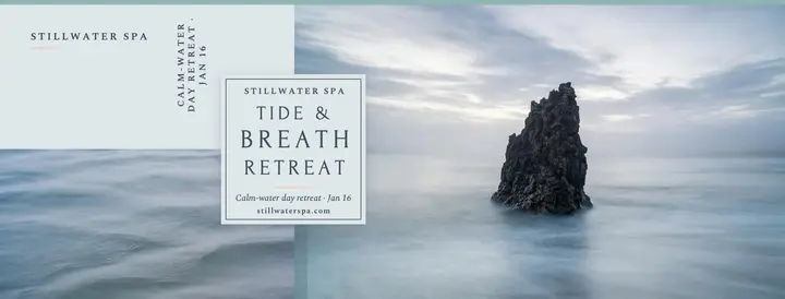 Stillwater Spa calm water retreat cover template