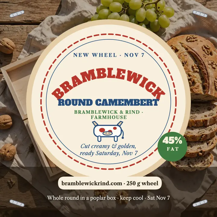Bramblewick Round camembert drop post template
