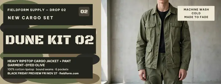 Fieldform cargo drop camo cover template