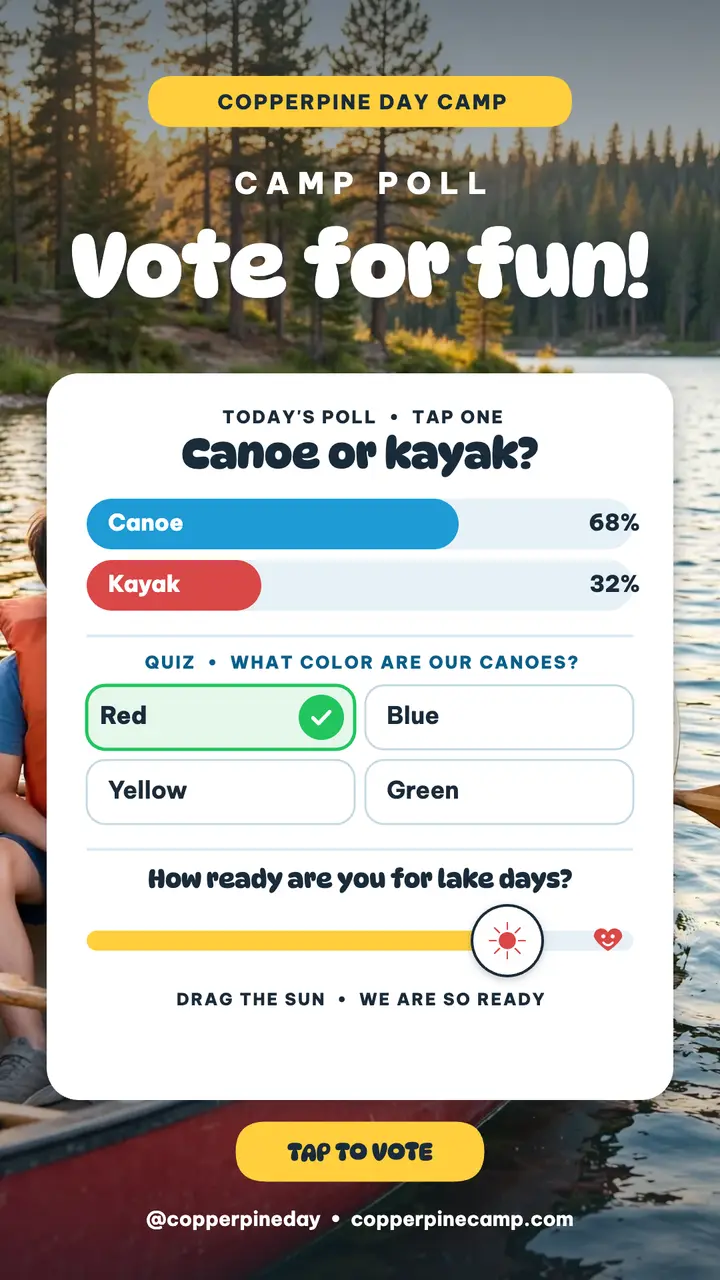 Copperpine camp vote story template