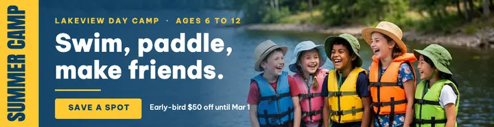 Lakeview summer day camp billboard ad: summer day camp billboard ad template