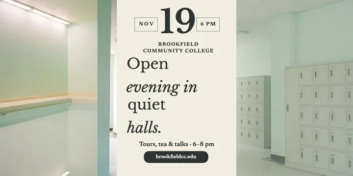Brookfield open evening quiet halls post template