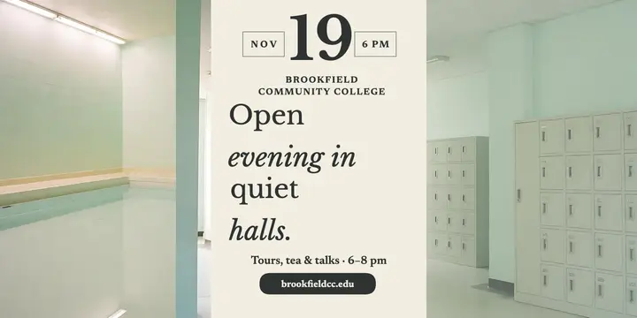 Brookfield open evening quiet halls post template