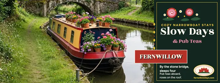 Fernwillow narrowboat stay cover template