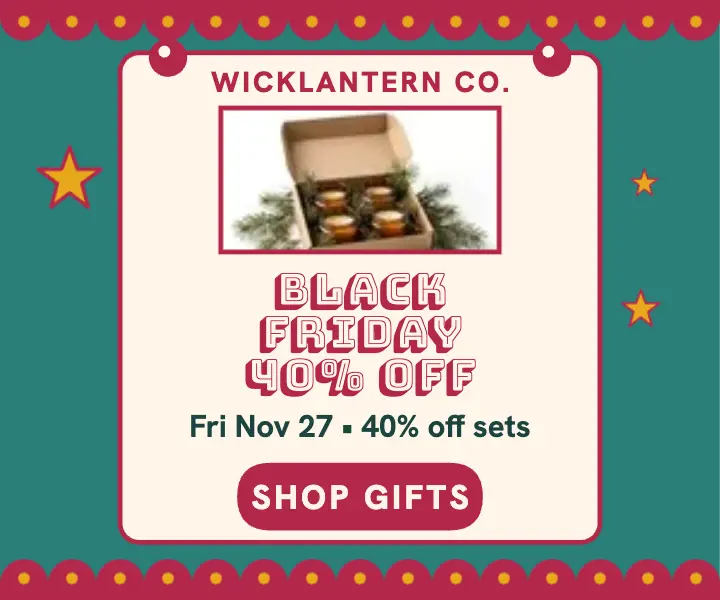 Wicklantern Black Friday candle ad template