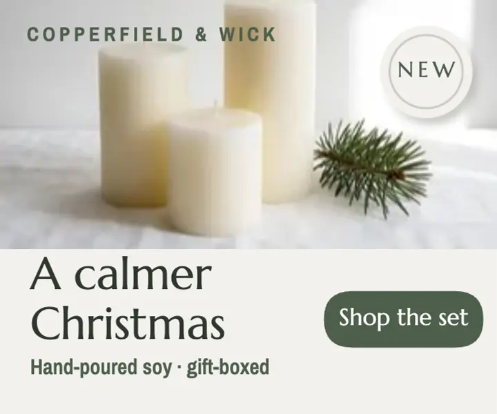 Candle gift set ad template