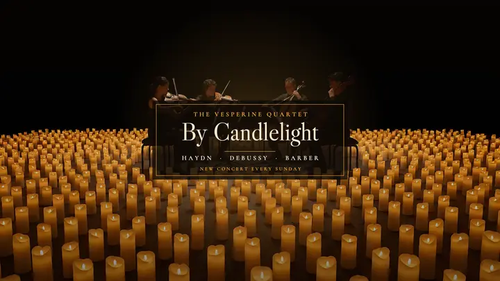 Vesperine Quartet candlelight concert banner template