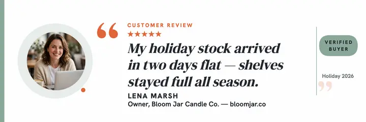 Bloom Jar candle shop review header template