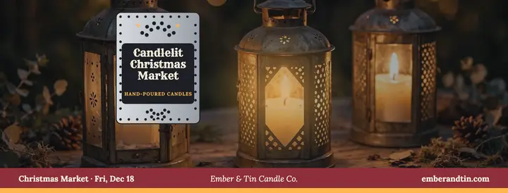Ember and Tin Christmas market cover template