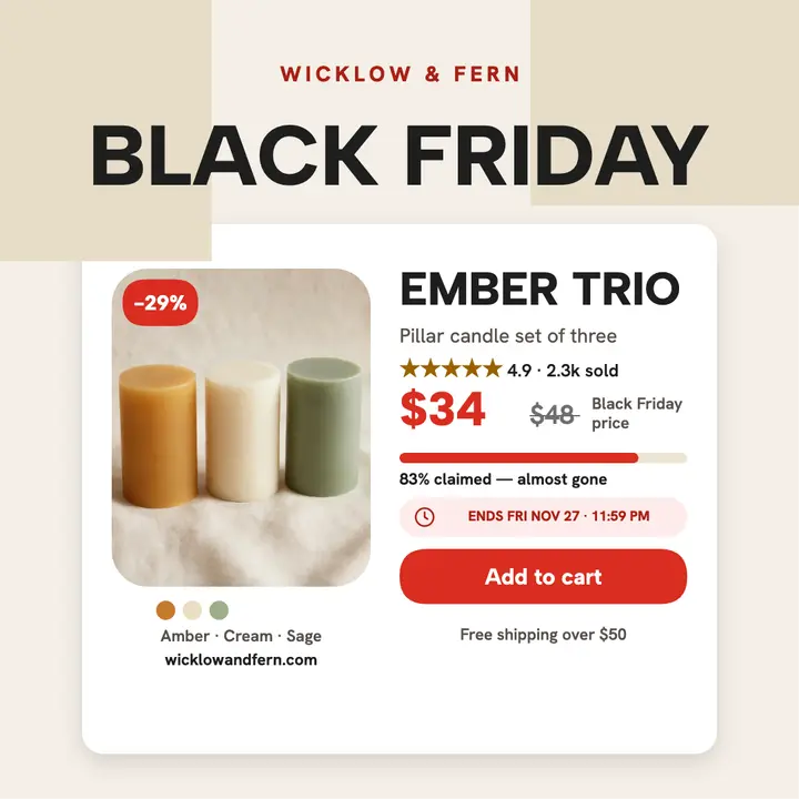 Wicklow and Fern Ember Trio drop template