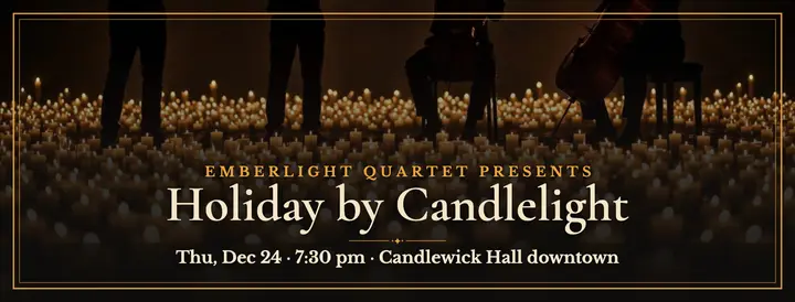 Emberlight Quartet holiday candlelight cover template