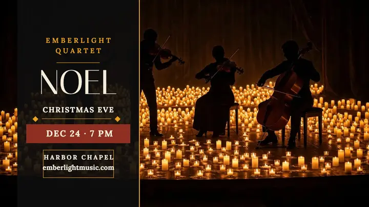 Emberlight Quartet candlelight Christmas thumbnail template