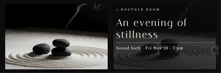 Noctule Room candlelit sound bath header template