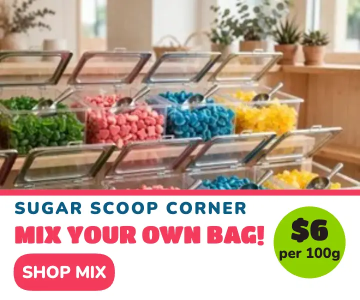 Sugar Scoop Corner mix bag ad template