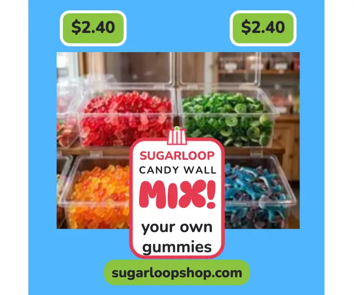 Sugarloop mix your own candy ad template