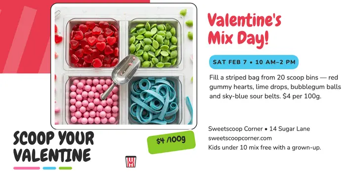 Sweetscoop Corner Valentine mix X post template