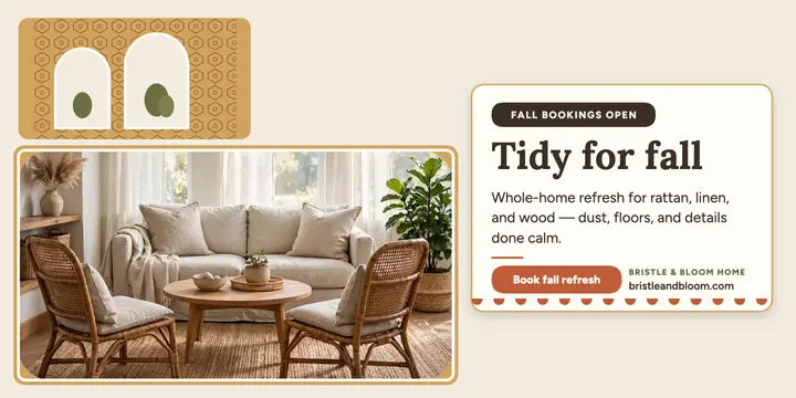Bristle and Bloom fall refresh clean post template