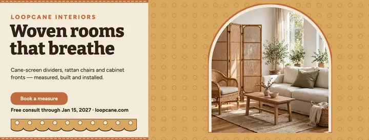 Loopcane rattan installer cover: rattan installer cover template