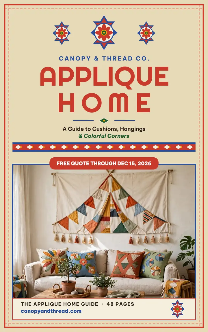 Canopy and Thread applique home guide cover template