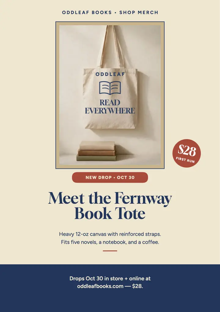 Fernway book tote drop flyer template