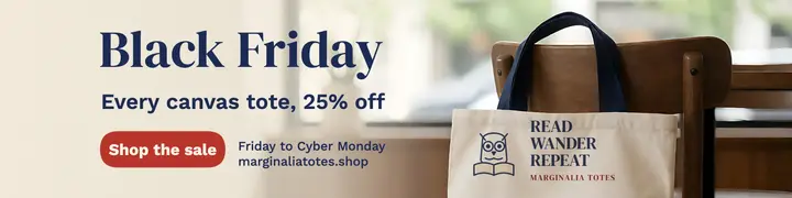Marginalia Totes Black Friday banner template