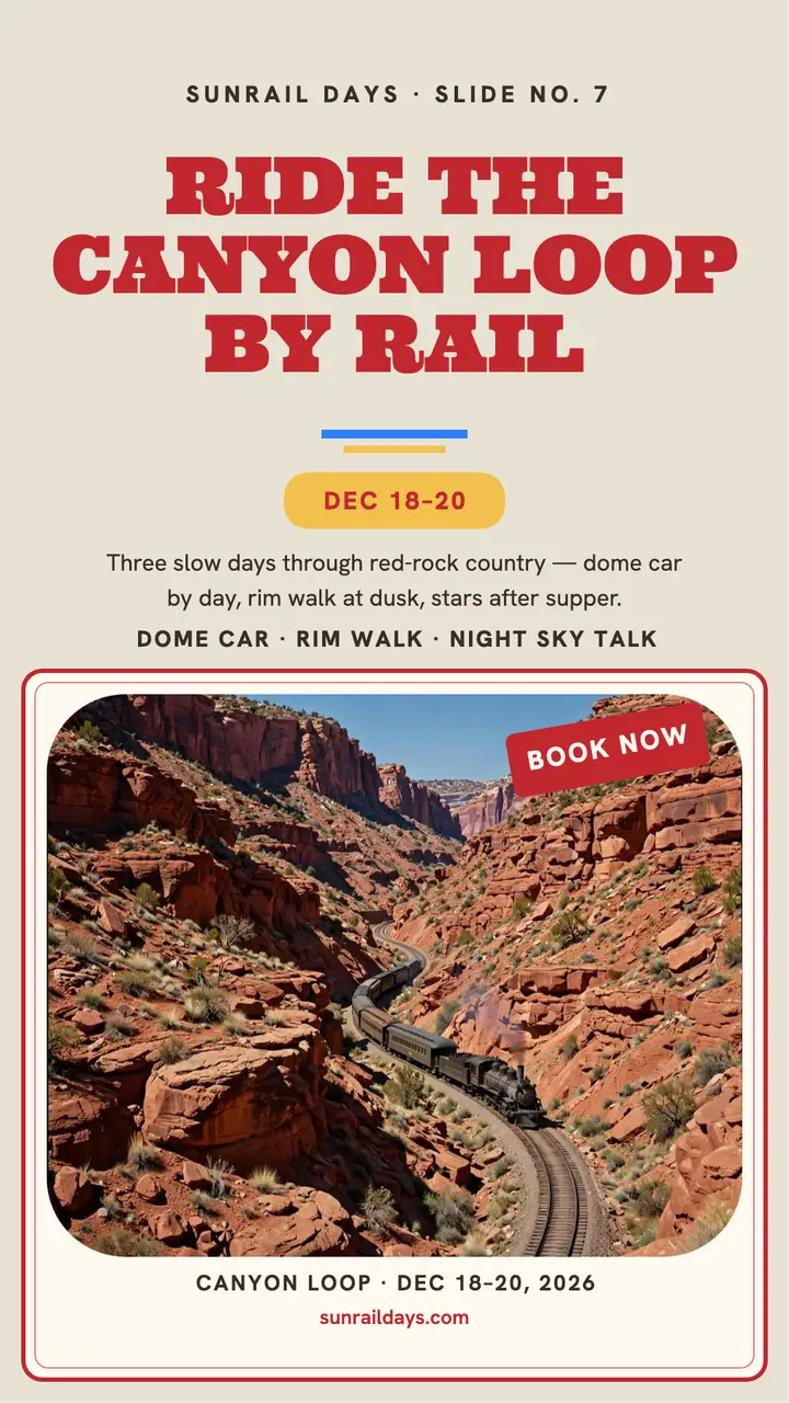 Sunrail Days canyon rail slide story template