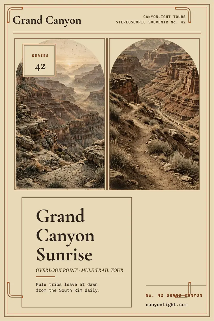 Canyonlight Grand Canyon stereoview poster template