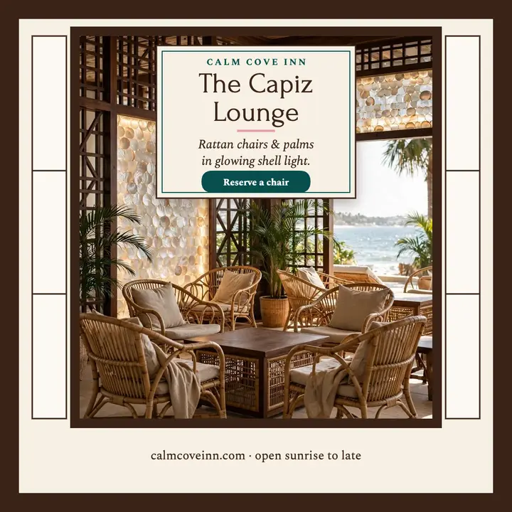 Calm Cove Inn capiz lounge post template